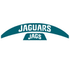 Jacksonville Jaguars MIDI Mid Size SpeedFlex Football Helmet Front & Back Bumper Decal Set - Pick Color