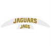Jacksonville Jaguars MIDI Mid Size SpeedFlex Football Helmet Front & Back Bumper Decal Set - Pick Color
