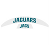 Jacksonville Jaguars MIDI Mid Size SpeedFlex Football Helmet Front & Back Bumper Decal Set - Pick Color