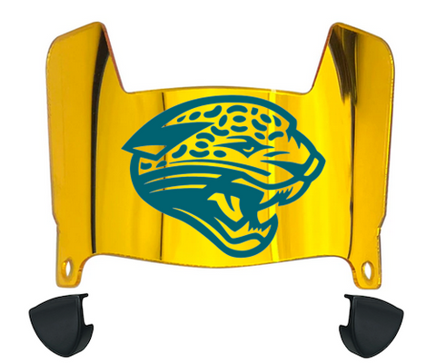 Jacksonville Jaguars Retro Throwback Mini Football Helmet Visor Shield w/ Clips - PICK VISOR & LOGO COLOR