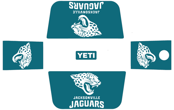 Jacksonville Jaguars Wrap Kit for YETI Hard Coolers Tundra Roadie Haul PICK COLOR