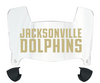 Jacksonville Dolphins Mini Football Helmet Visor Shield w/ Clips - PICK VISOR & LOGO COLOR
