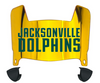 Jacksonville Dolphins Mini Football Helmet Visor Shield w/ Clips - PICK VISOR & LOGO COLOR