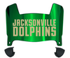 Jacksonville Dolphins Mini Football Helmet Visor Shield w/ Clips - PICK VISOR & LOGO COLOR