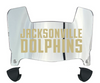 Jacksonville Dolphins Mini Football Helmet Visor Shield w/ Clips - PICK VISOR & LOGO COLOR