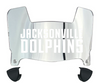Jacksonville Dolphins Mini Football Helmet Visor Shield w/ Clips - PICK VISOR & LOGO COLOR