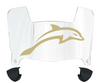Jacksonville Dolphins Mini Football Helmet Visor Shield w/ Clips - PICK VISOR & LOGO COLOR