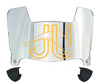 Jacksonville Dolphins Mini Football Helmet Visor Shield w/ Clips - PICK VISOR & LOGO COLOR