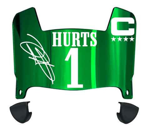 Jalen Hurts Philadelphia Eagles Mini Football Helmet Visor w/ Clips - PICK COLOR