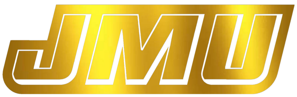 James Madison Dukes GOLD CHROME MIRROR Team Logo Premium DieCut Vinyl Decal PICK SIZE