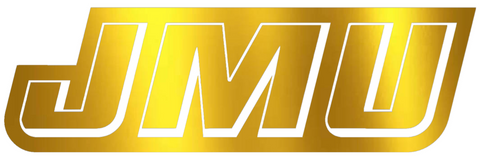 James Madison Dukes GOLD CHROME MIRROR Team Logo Premium DieCut Vinyl Decal PICK SIZE