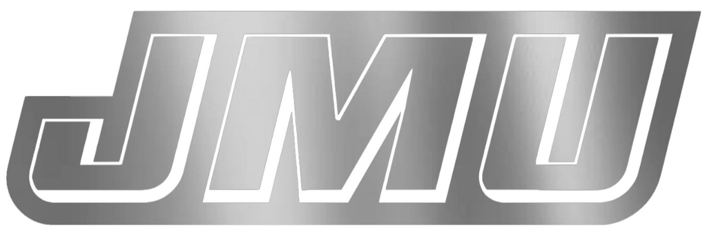 James Madison Dukes SILVER CHROME MIRROR Team Logo Premium DieCut Vinyl Decal PICK SIZE