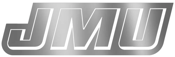 James Madison Dukes SILVER CHROME MIRROR Team Logo Premium DieCut Vinyl Decal PICK SIZE