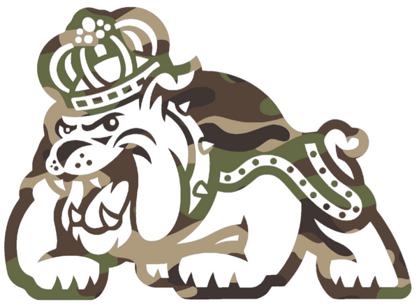 James Madison Dukes Woodland Camo Camouflage Mascot Logo Premium DieCut Vinyl Decal PICK SIZE