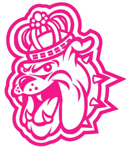 James Madison Dukes Hot Pink Retro Throwback Logo Premium DieCut Vinyl Decal PICK SIZE