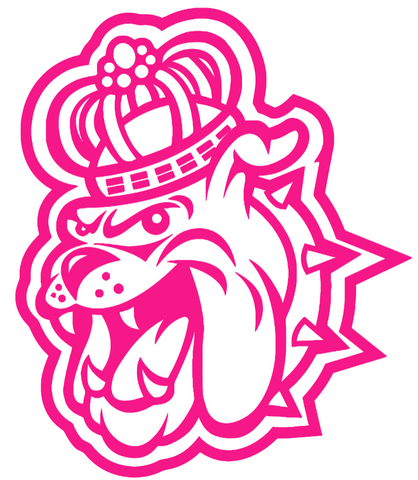 James Madison Dukes Hot Pink Retro Throwback Logo Premium DieCut Vinyl Decal PICK SIZE