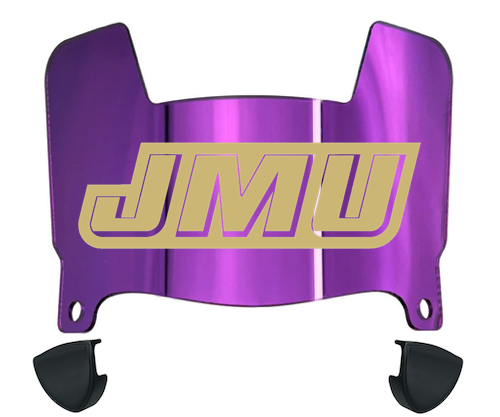 James Madison Dukes Mini Football Helmet Visor Shield w/ Clips - PICK VISOR & LOGO COLOR