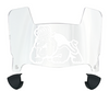 James Madison Dukes Mini Football Helmet Visor Shield w/ Clips - PICK VISOR & LOGO COLOR