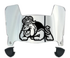 James Madison Dukes Mini Football Helmet Visor Shield w/ Clips - PICK VISOR & LOGO COLOR