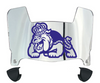 James Madison Dukes Mini Football Helmet Visor Shield w/ Clips - PICK VISOR & LOGO COLOR