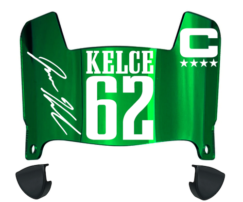 Jason Kelce Philadelphia Eagles Mini Football Helmet Visor w/ Clips - PICK COLOR