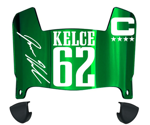 Jason Kelce Philadelphia Eagles Mini Football Helmet Visor w/ Clips - PICK COLOR