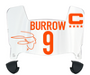 Joe Burrow Cincinnati Bengals Mini Football Helmet Visor w/ Clips - PICK COLOR