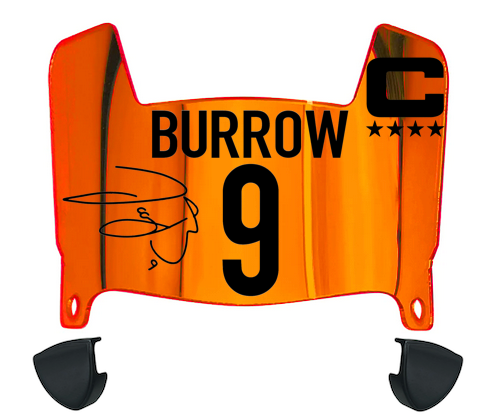 Joe Burrow Cincinnati Bengals Mini Football Helmet Visor w/ Clips - PICK COLOR