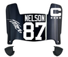 Jordy Nelson Green Bay Packers Mini Football Helmet Visor w/ Clips - PICK COLOR