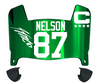 Jordy Nelson Green Bay Packers Mini Football Helmet Visor w/ Clips - PICK COLOR