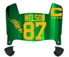Jordy Nelson Green Bay Packers Mini Football Helmet Visor w/ Clips - PICK COLOR