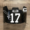 Josh Allen Buffalo Bills Custom Full Size Football Helmet Visor Shield w/ Clips - PICK VISOR & LOGO COLOR