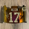 Josh Allen Buffalo Bills Custom Full Size Football Helmet Visor Shield w/ Clips - PICK VISOR & LOGO COLOR