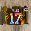 Josh Allen Buffalo Bills Custom Full Size Football Helmet Visor Shield w/ Clips - PICK VISOR & LOGO COLOR