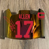 Josh Allen Buffalo Bills Custom Full Size Football Helmet Visor Shield w/ Clips - PICK VISOR & LOGO COLOR