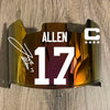 Josh Allen Buffalo Bills Custom Full Size Football Helmet Visor Shield w/ Clips - PICK VISOR & LOGO COLOR