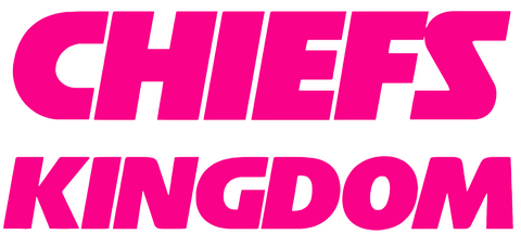 Kansas City Chiefs Hot Pink Kingdom Logo Premium DieCut Vinyl Decal PICK SIZE