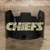 Kansas City Chiefs Full Size Football Helmet Visor Shield Black Dark Tint w/ Clips - PICK LOGO COLOR