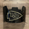 Kansas City Chiefs Full Size Football Helmet Visor Shield Black Dark Tint w/ Clips - PICK LOGO COLOR