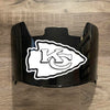 Kansas City Chiefs Full Size Football Helmet Visor Shield Black Dark Tint w/ Clips - PICK LOGO COLOR
