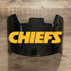 Kansas City Chiefs Full Size Football Helmet Visor Shield Black Dark Tint w/ Clips - PICK LOGO COLOR