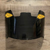 Kansas City Chiefs Full Size Football Helmet Visor Shield Black Dark Tint w/ Clips - PICK LOGO COLOR