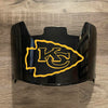 Kansas City Chiefs Full Size Football Helmet Visor Shield Black Dark Tint w/ Clips - PICK LOGO COLOR