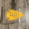 Kansas City Chiefs Full Size Football Helmet Visor Shield Clear w/ Clips - PICK LOGO COLOR