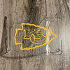 Kansas City Chiefs Full Size Football Helmet Visor Shield Clear w/ Clips - PICK LOGO COLOR