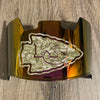 Kansas City Chiefs Full Size Football Helmet Visor Shield Red Iridium Mirror w/ Clips - PICK LOGO COLOR