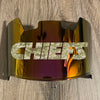 Kansas City Chiefs Full Size Football Helmet Visor Shield Red Iridium Mirror w/ Clips - PICK LOGO COLOR