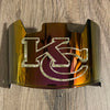 Kansas City Chiefs Full Size Football Helmet Visor Shield Red Iridium Mirror w/ Clips - PICK LOGO COLOR