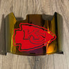 Kansas City Chiefs Full Size Football Helmet Visor Shield Red Iridium Mirror w/ Clips - PICK LOGO COLOR