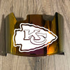 Kansas City Chiefs Full Size Football Helmet Visor Shield Red Iridium Mirror w/ Clips - PICK LOGO COLOR